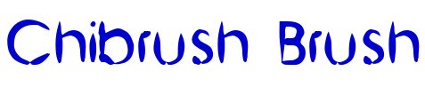 Chibrush Brush フォント